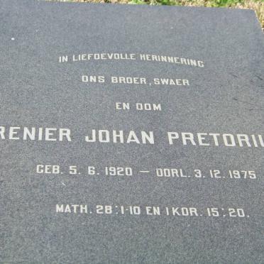 PRETORIUS Renier Johan 1920-1975