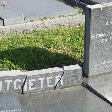 POTGIETER Petronella Dorethea nee SCHUTTE 1894-1974
