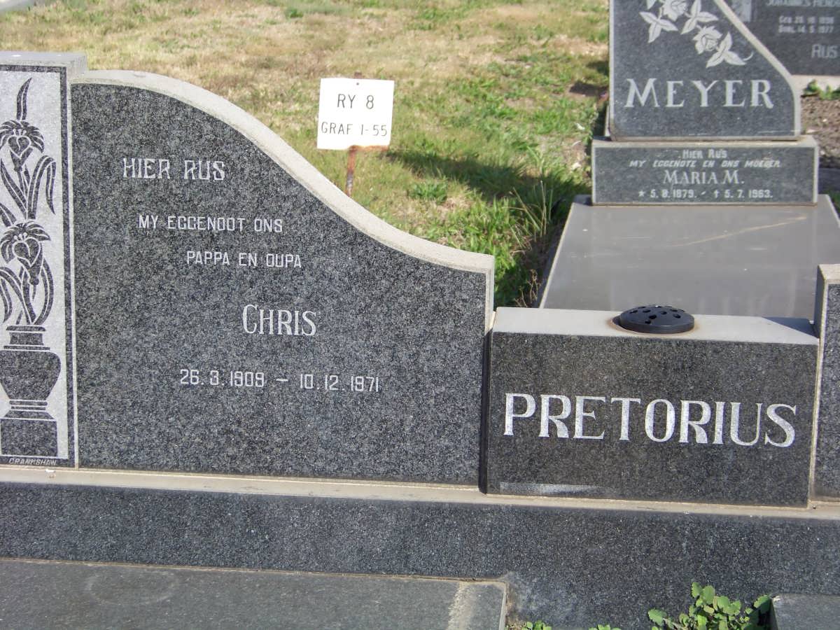 PRETORIUS Chris 1909-1971
