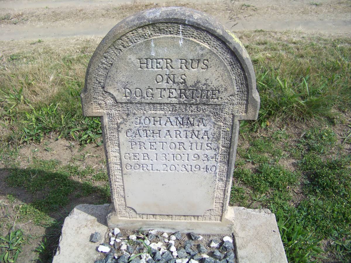 PRETORIUS Johanna Catharina 1934-1940