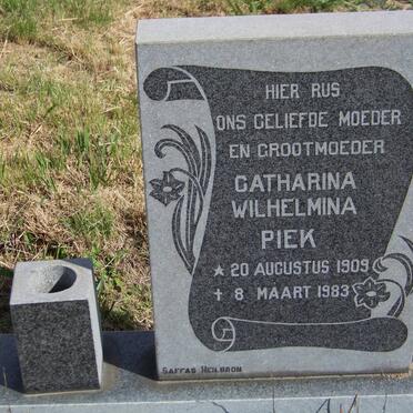PIEK Catharina Wilhelmina 1909-1983