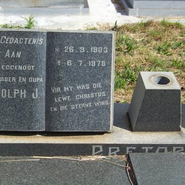 PRETORIUS Rudolph J. 1903-1978 & Martha S. WENTWORTH 1908-1988 _2