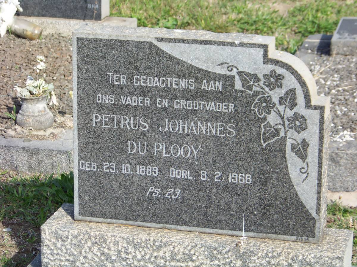 PLOOY Petrus Johannes, du 1889-1968