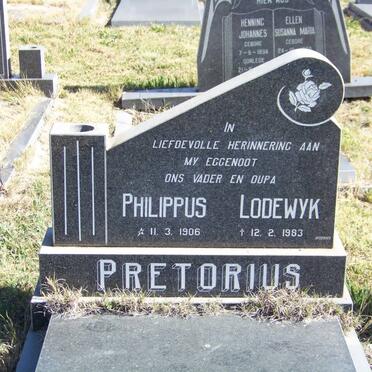 PRETORIUS Philippus Lodewyk 1906-1983