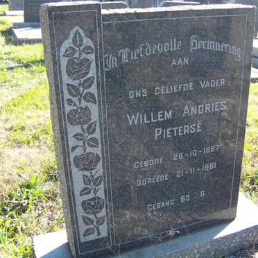 PIETERSE Willem Andries 1867-1961