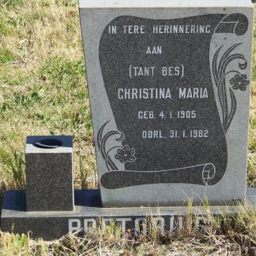 PRETORIUS Christina Maria 1905-1982
