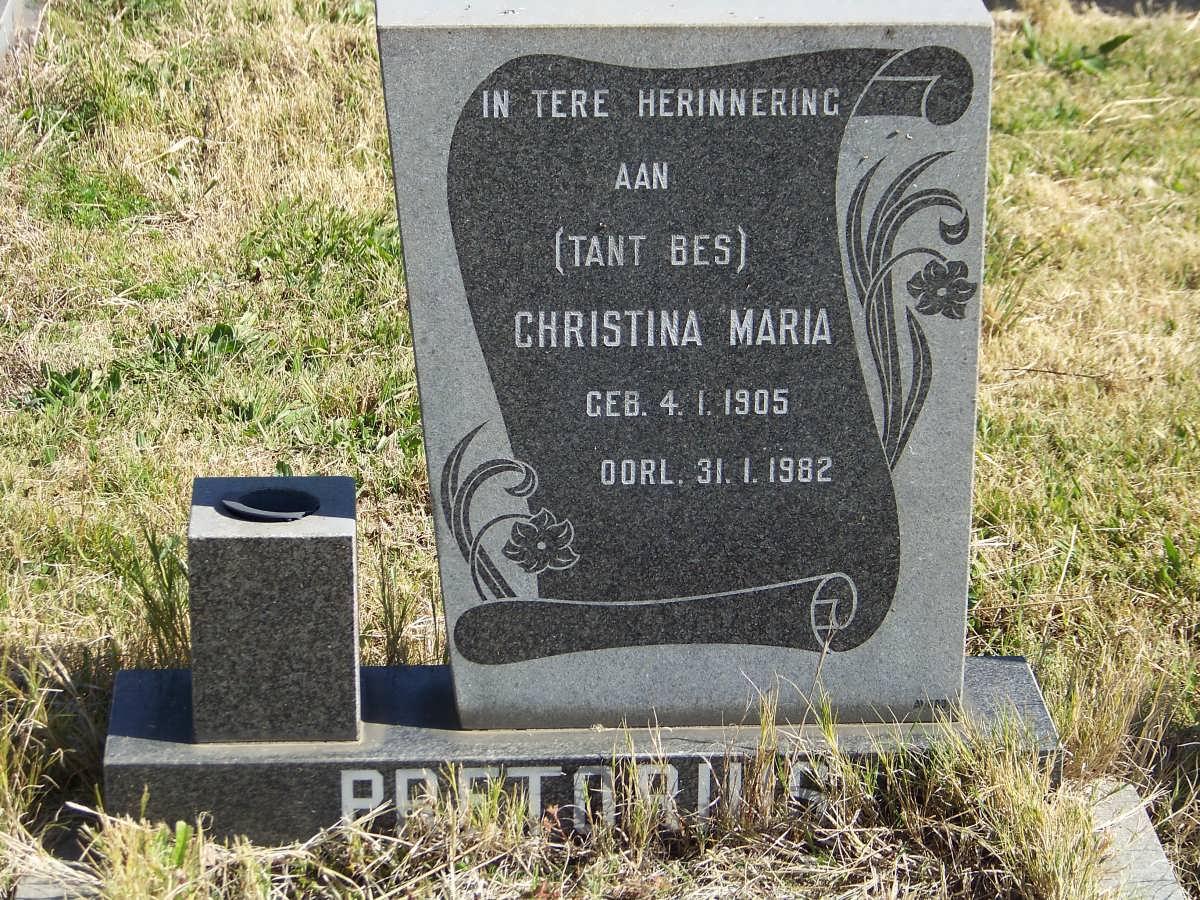 PRETORIUS Christina Maria 1905-1982