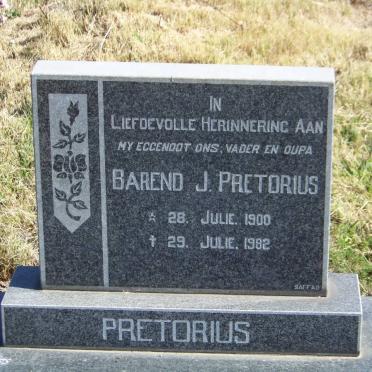 PRETORIUS Barend J. 1900-1982