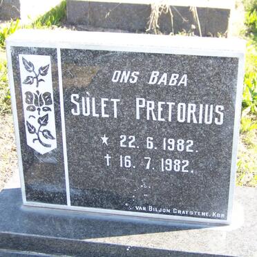 PRETORIUS Sulet 1982-1982