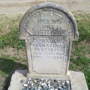 PRETORIUS Johanna Catharina 1934-1940