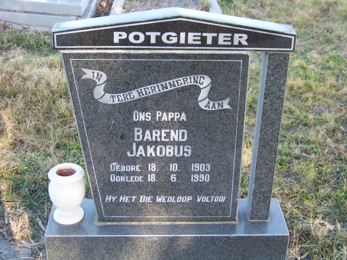 POTGIETER Barend Jakobus 1903-1990