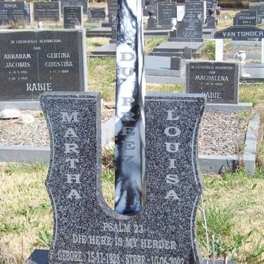 PREEZ Martha Louisa, du 1928-2003