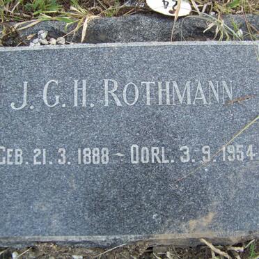 ROTHMANN J.G.H. 1888-1954