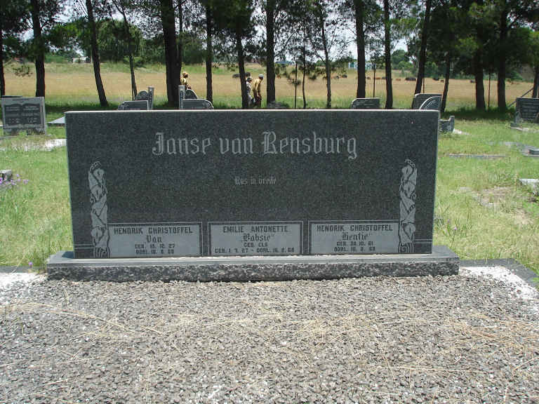 RENSBURG Janse van :: ELS