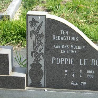 ROUX Poppie, le 1903-1986