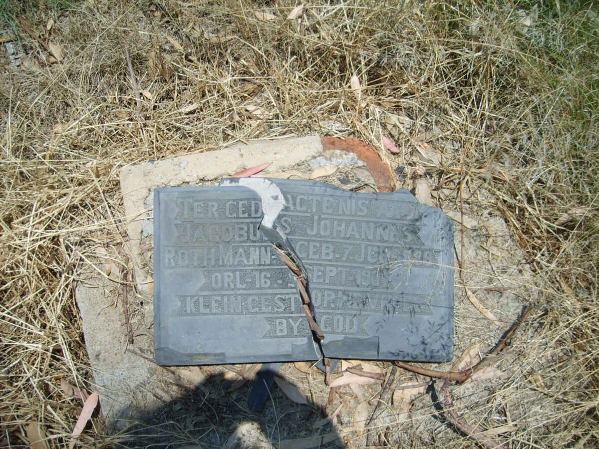 ROTHMAN Jacobus Johannes 1889-1901