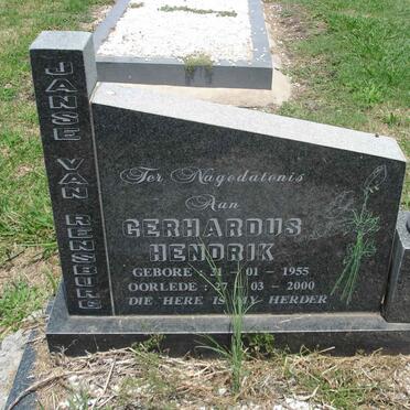 RENSBURG Gerhardus Hendrik, Janse van 1955-2000