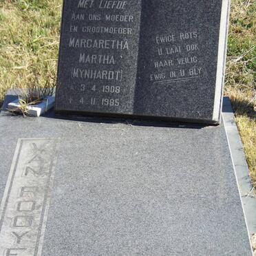 ROOYEN Margaretha Martha, van nee MYNHARDT 1908-1985