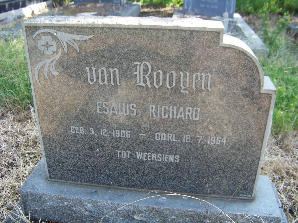 ROOYEN Esaius Richard, van 1906-1964