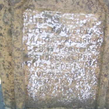 RENSBURG Maria, van nee FERREIRA 1892-1923