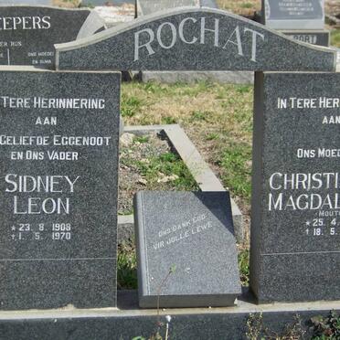 ROCHAT Sidney Leon 1908-1970 &amp; Christiana Magdalena MOUTON 1913-1993