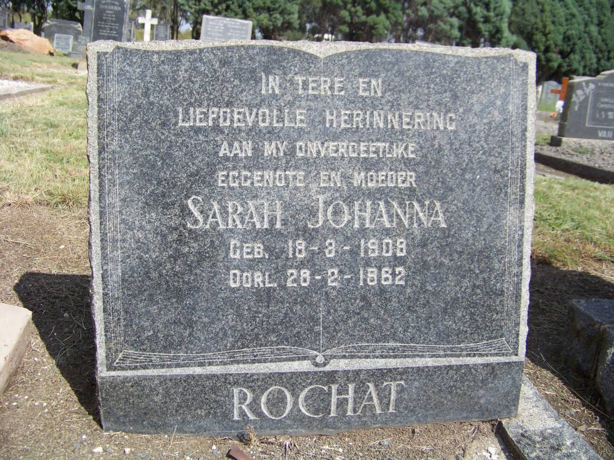 ROCHAT Sarah Johanna 1909-1962