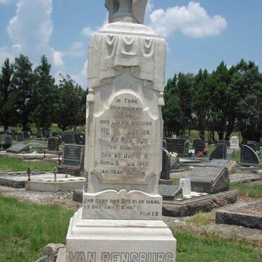 RENSBURG Helet Lefina, J. van nee BOSHOFF 1873-1940