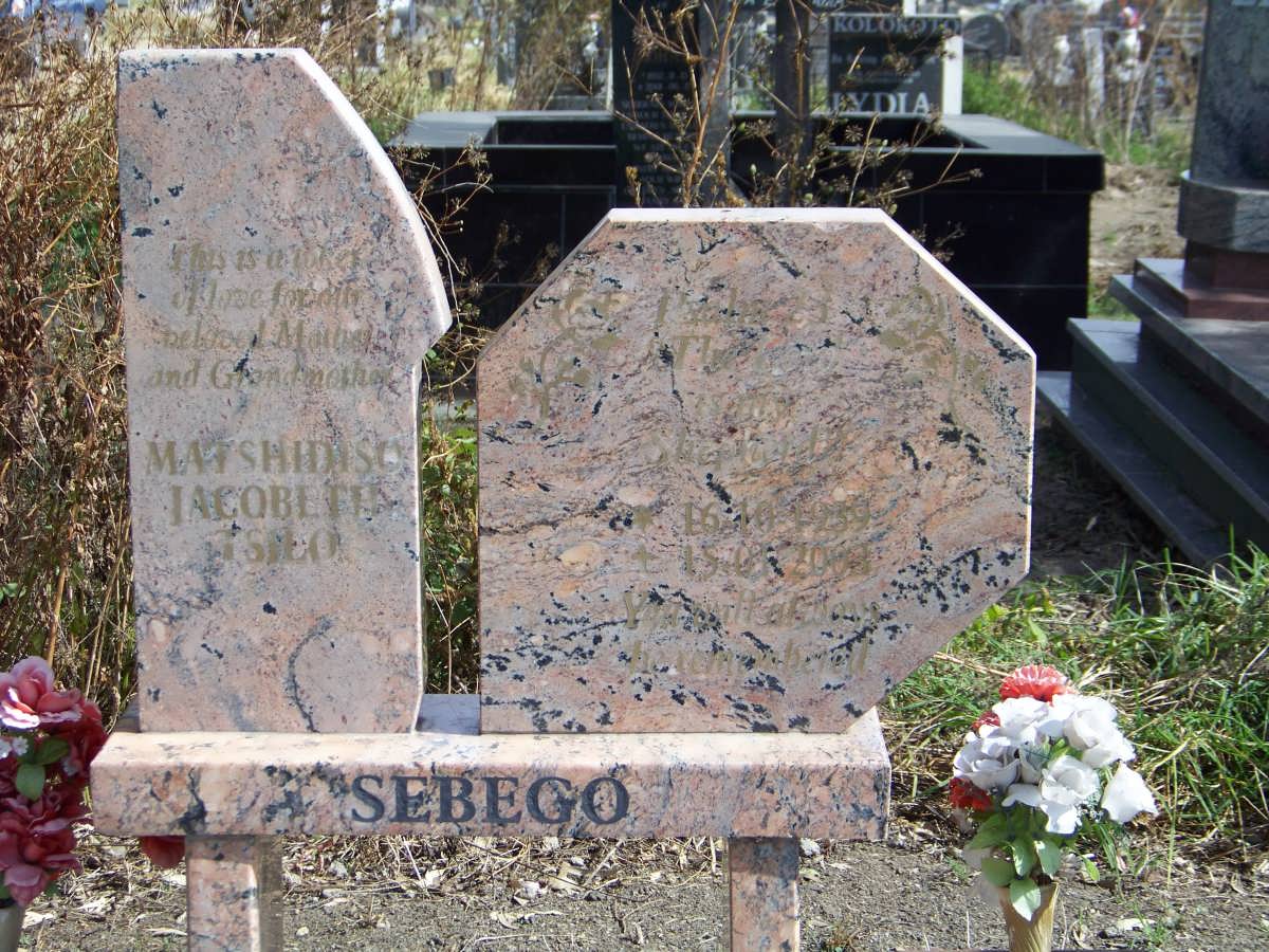 SEBEGO Matshidiso Jacobeth Tsilo 1939-2003