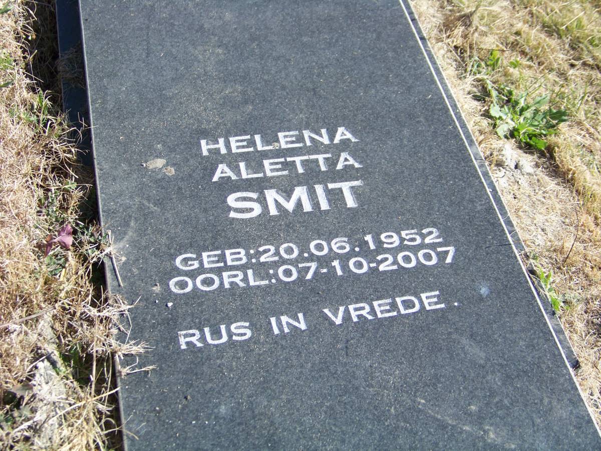 SMIT Helena Aletta 1952-2007