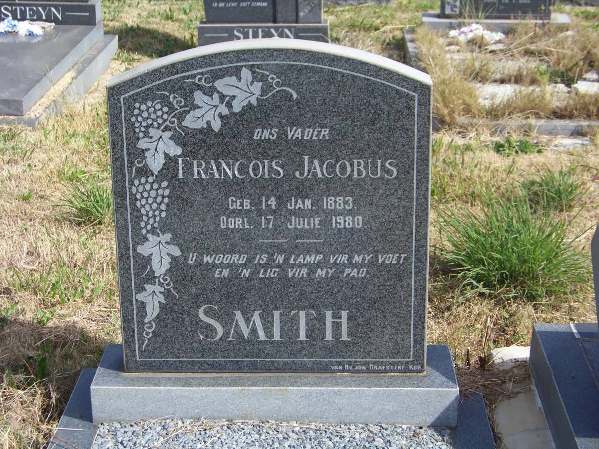 SMITH Francois Jacobus 1883-1980