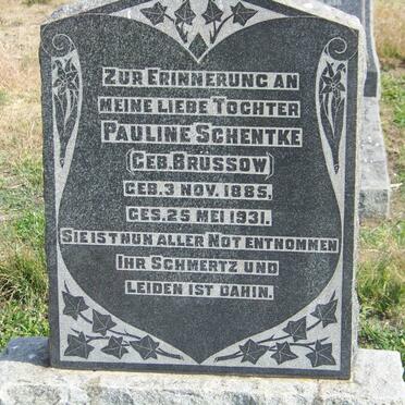 SCHENTKE Pauline nee BRUSSOW 1885-1931
