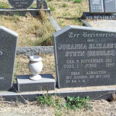 STEYN Johanna Elizabeth nee GROBLER 1911-1993