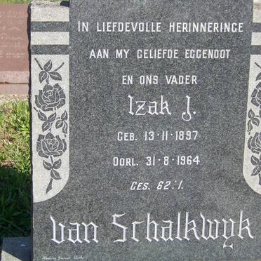 SCHALKWYK Izak J., van 1897-1964
