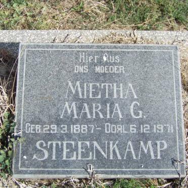 STEENKAMP Mietha Maria G. 1887-1971