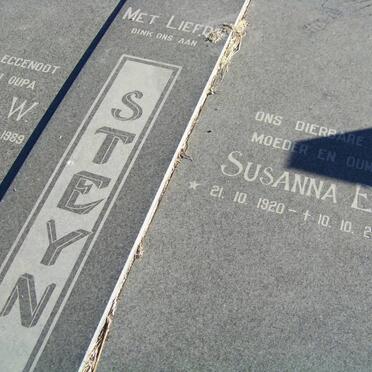 STEYN Cornelis W. 1913-1989 &amp; Susanna E. 1920-2004
