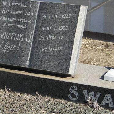 SWART Gerhardus J. 1929-1982 &amp; Anna S. ENGELBRECHT 1934- _1