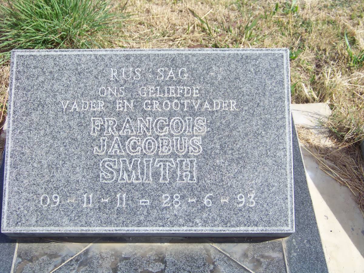 SMITH Francois Jacobus 1911-1993