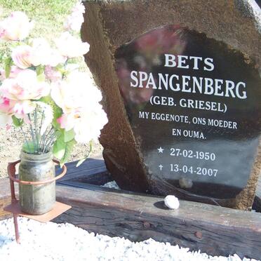 SPANGENBERG Bets nee GRIESEL 1950-2007