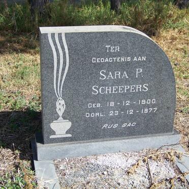 SCHEEPERS Sara P. 1900-1977