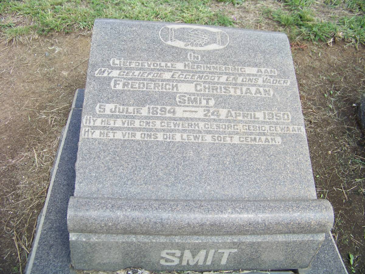 SMIT Frederick Christiaan 1894-1950