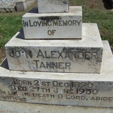 TANNER John Alexander 1890-1950