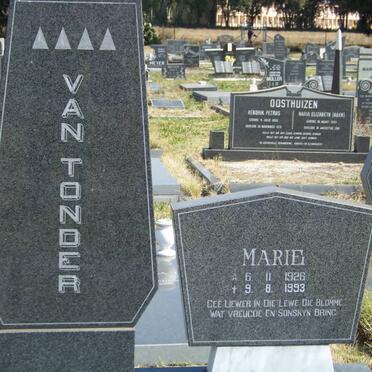 TONDER Marie, van 1926-1993