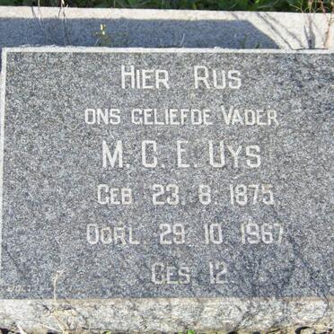 UYS M.C.E.1875-1967