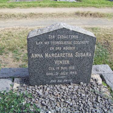 VENTER Anna Margaretha Susara 1915-1945