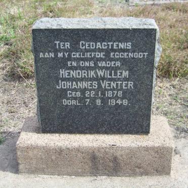 VENTER Hendrik Willem Johannes 1878-1948
