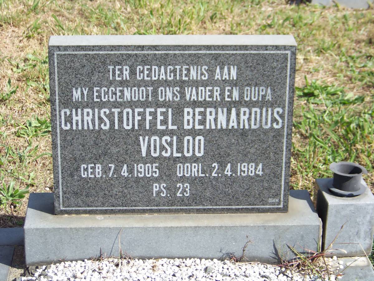 VOSLOO Christoffel Bernardus 1905-1984