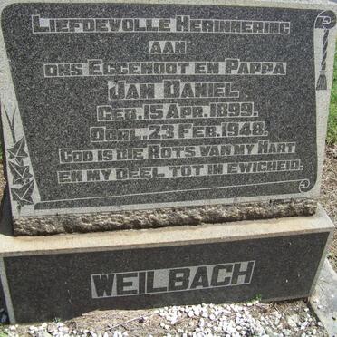 WEILBACH Jan Daniel 1899-1948