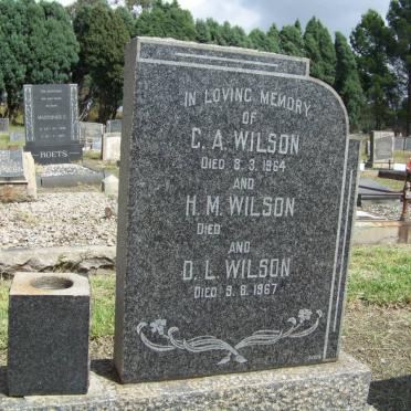 WILSON C.A. -1964 :: WILSON H.M. :: WILSON D.L. - 1967