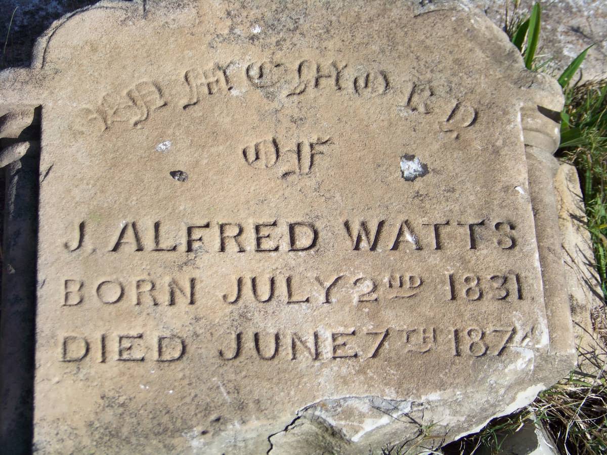WATTS J. Alfred 1831-1874