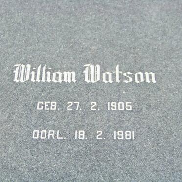 WATSON William 1905-1981